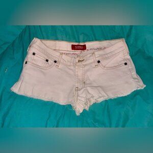 Hollister Women's Cream/White Jean Shorts